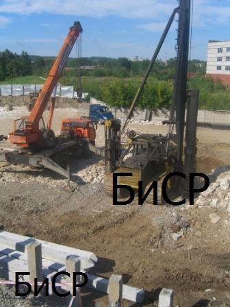 Свайные работы, забивка свай, погружение свай, сваебойные работы, свайный фундам